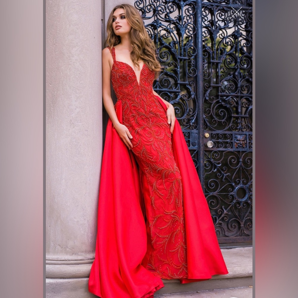 Red Jovani Couture Gown